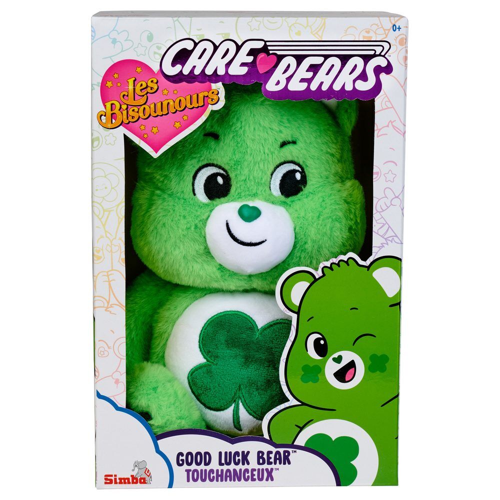 Peluche verde Fortunoso de Osos Amorosos con trébol y corazones - 4