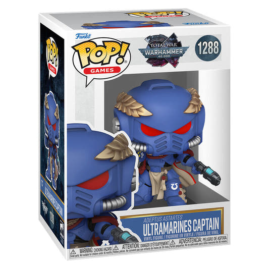 Figura Funko POP! Warhammer Captain Justain con armadura azul - 2