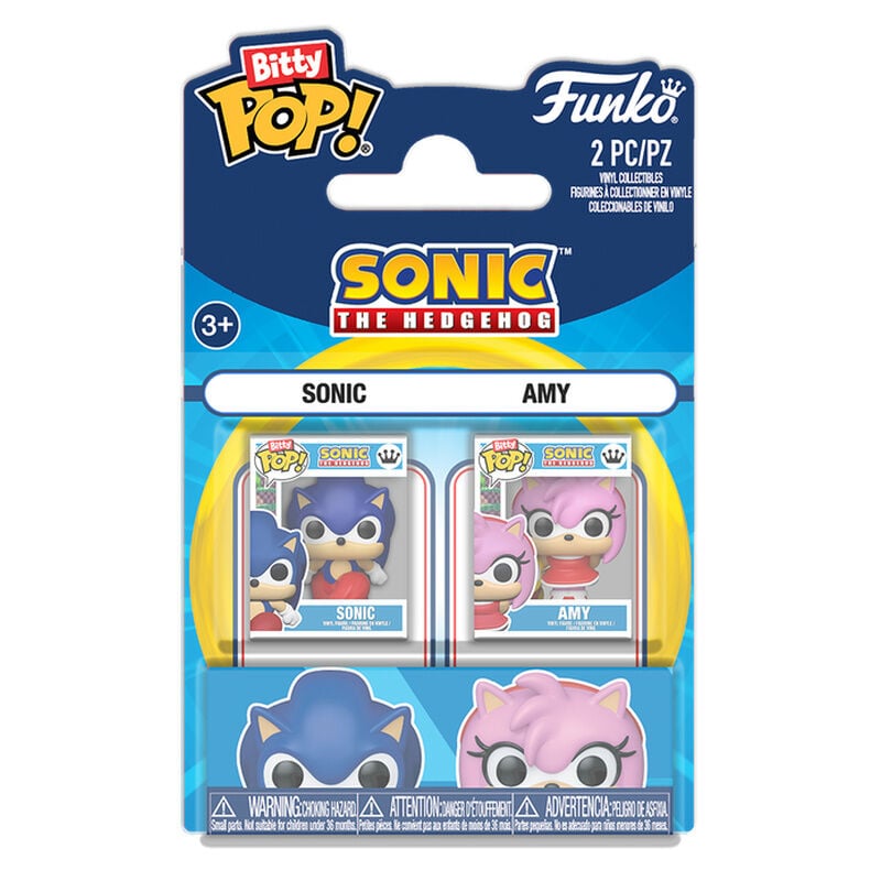 Blíster Funko Bitty POP! con figuras de Sonic y Amy Rose