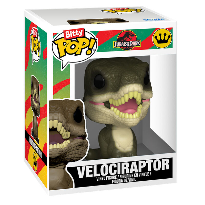 Blíster Funko Bitty POP! con figuras de Velociraptor y Brachiosaurus de Jurassic Park - 2