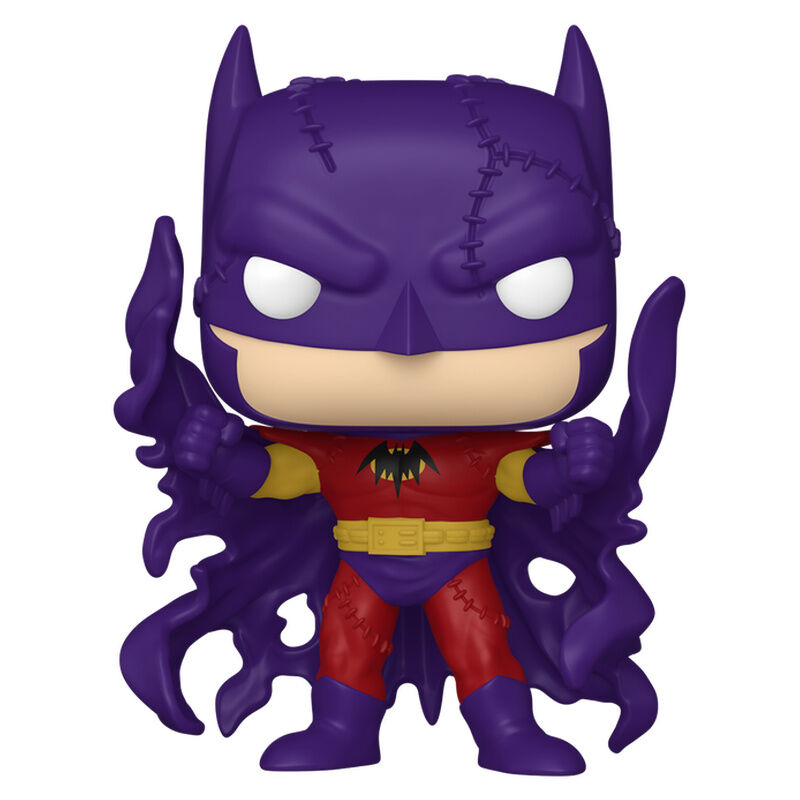 Figura Funko POP! de Zur-En-Arrh con traje morado, rojo y amarillo