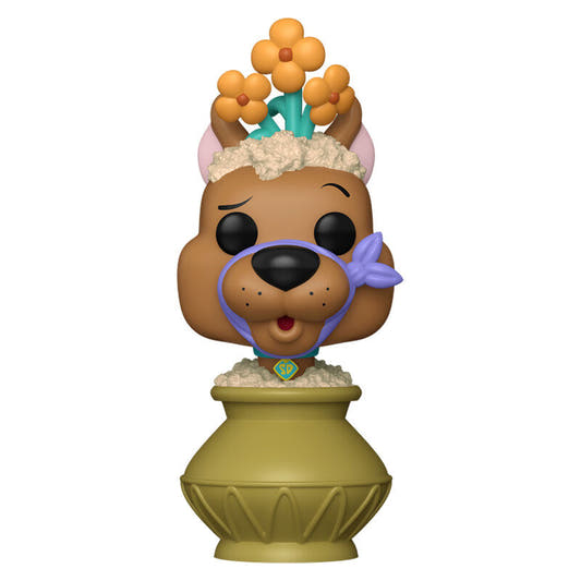 Figura Funko POP! de Scooby-Doo con flores y base ornamental
