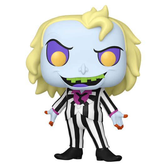 Figura Funko POP! de Beetlejuice con traje de rayas