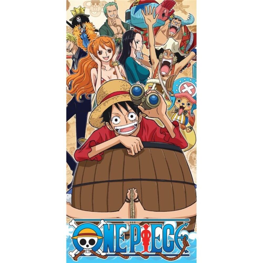 Toalla One Piece con Luffy y otros personajes