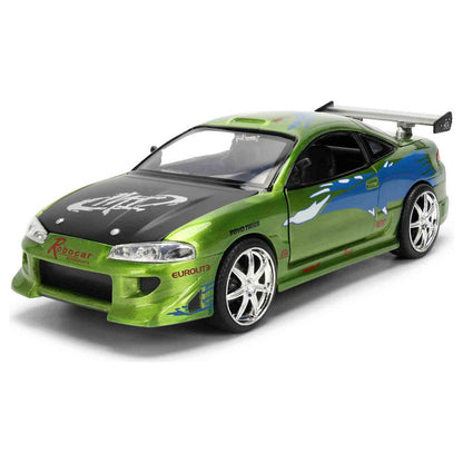 Coche Mitsubishi Eclipse 1995 verde de Fast and Furious con alerón