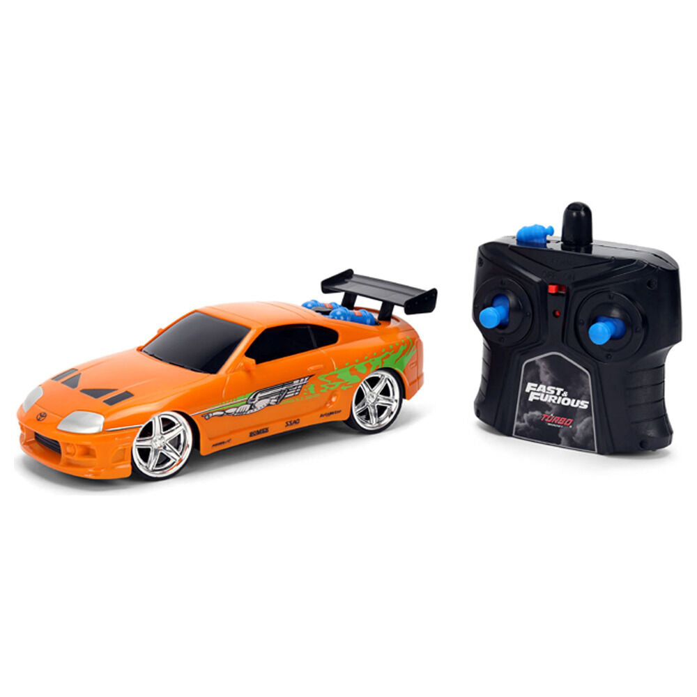 Coche naranja Fast & Furious de radio control con mando