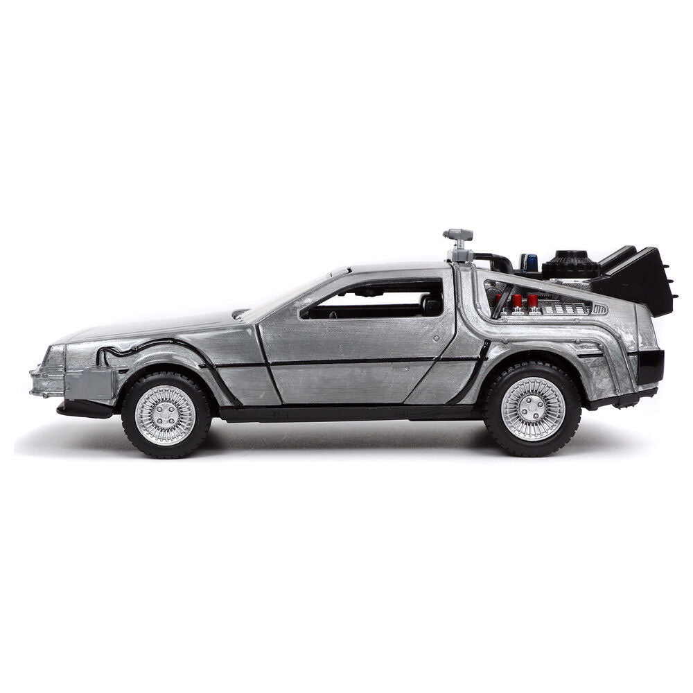 Coche DeLorean plateado de Regreso al Futuro de Jada Toys - 2