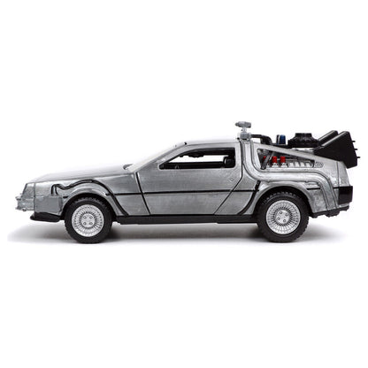Coche DeLorean plateado de Regreso al Futuro de Jada Toys - 2