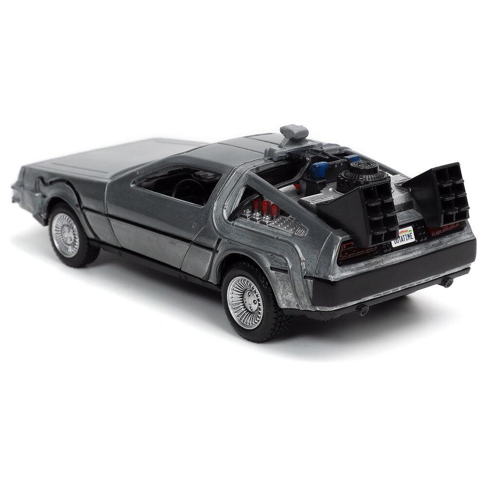 Coche DeLorean plateado de Regreso al Futuro de Jada Toys - 3
