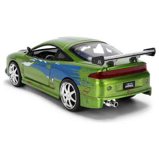 Coche Mitsubishi Eclipse 1995 verde de Fast and Furious con alerón - 3