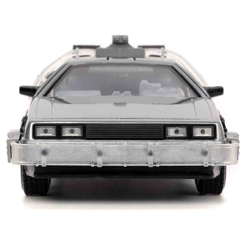 Coche DeLorean gris de Regreso al Futuro de Jada Toys - 3