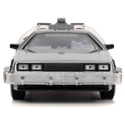 Coche DeLorean gris de Regreso al Futuro de Jada Toys - 3