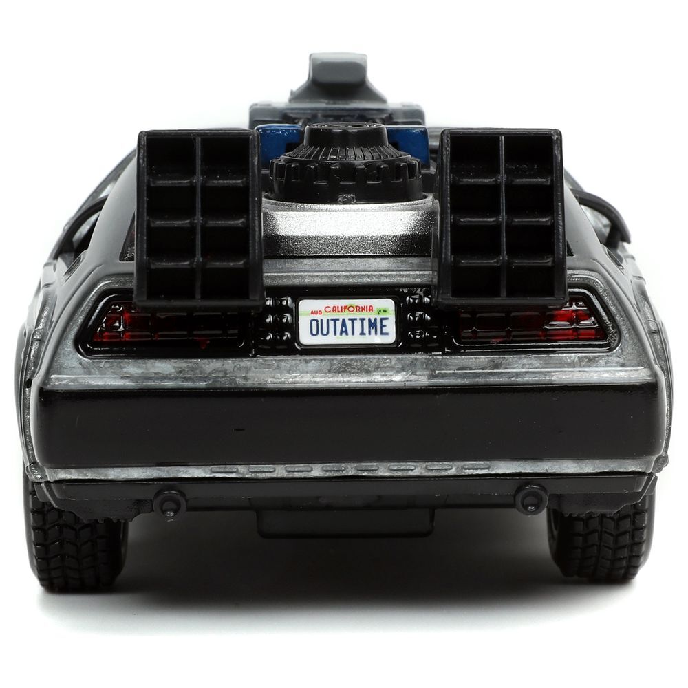 Coche DeLorean plateado de Regreso al Futuro de Jada Toys - 4