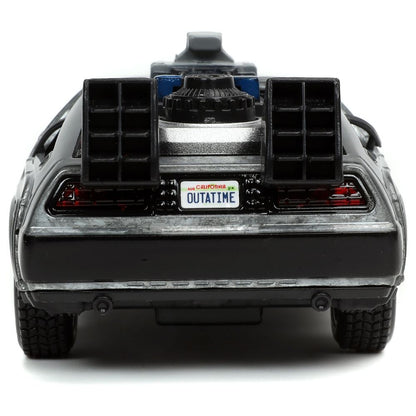 Coche DeLorean plateado de Regreso al Futuro de Jada Toys - 4