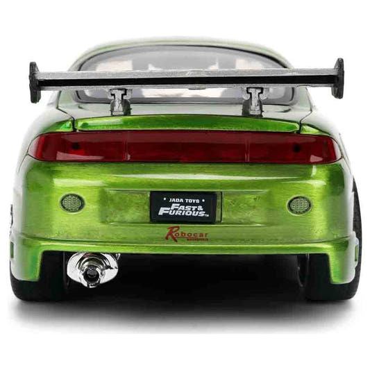 Coche Mitsubishi Eclipse 1995 verde de Fast and Furious con alerón - 4
