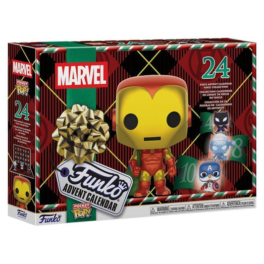 Calendario de Adviento Marvel Pocket Pop! de FUNKO con 24 figuras