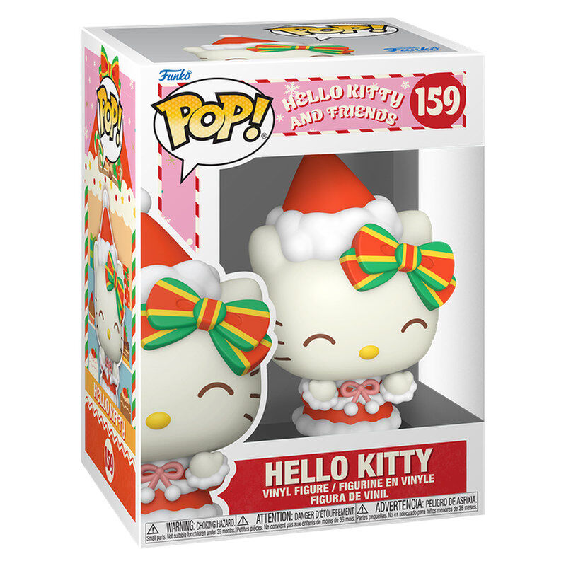 Figura Funko POP! de Hello Kitty con gorro y lazo navideños - 2