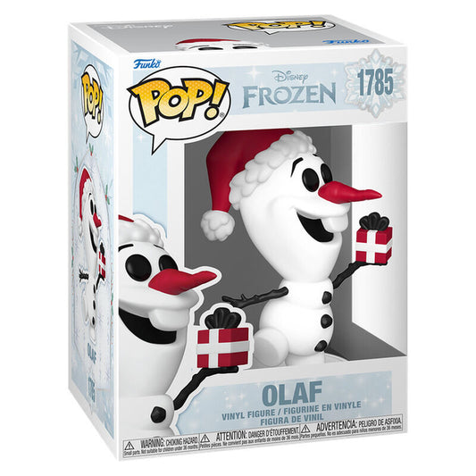 Figura Funko POP! de Olaf de Disney Frozen con gorro rojo y regalo - 2
