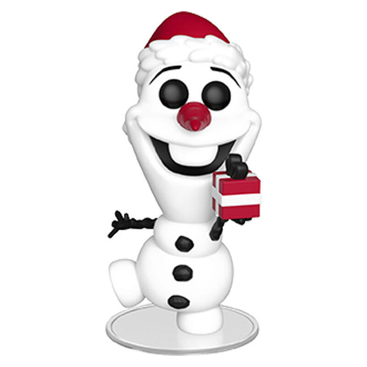 Figura Funko POP! de Olaf de Disney Frozen con gorro rojo y regalo