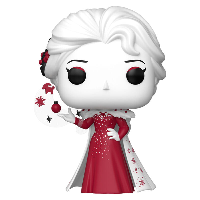 Figura Funko POP! de Elsa de Frozen con vestido rojo y capa blanca