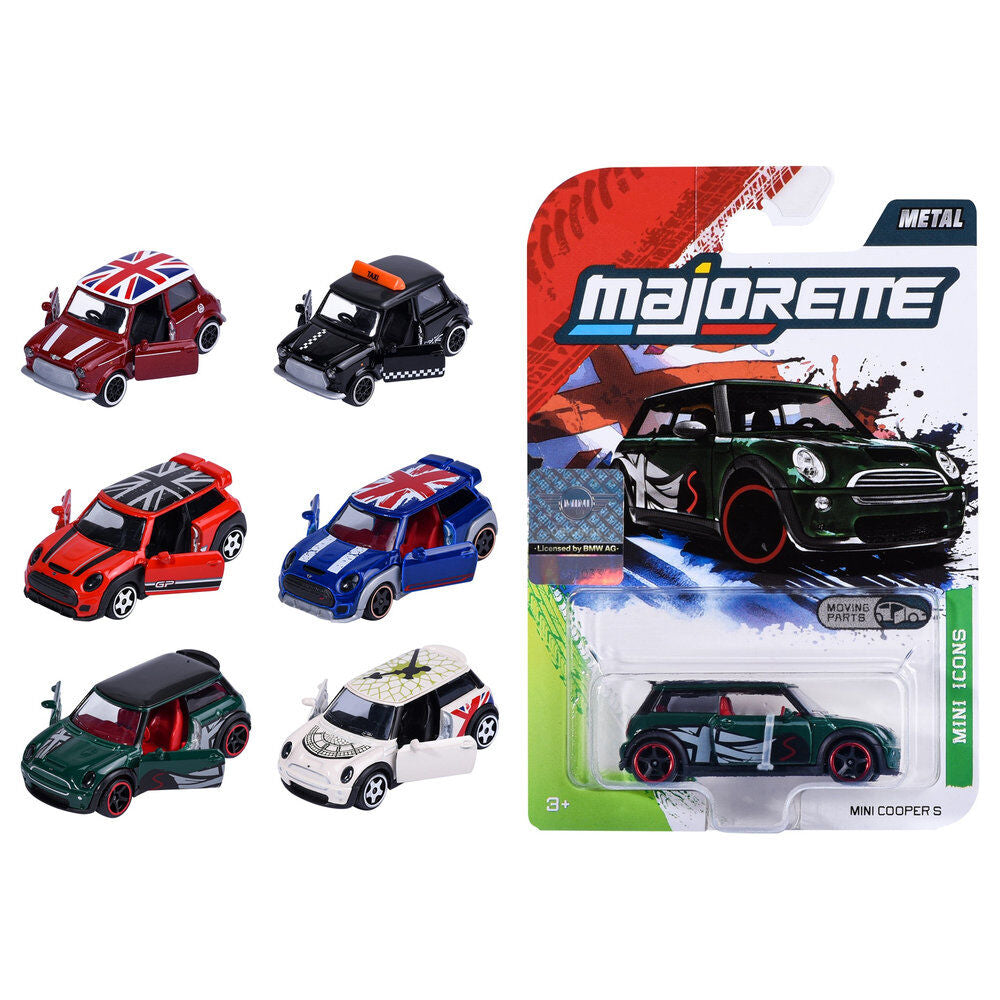 Coche mini Majorette Mini Cooper S de metal en blister