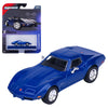 Coche MAJORETTE Chevrolet Corvette Stingray 1976 azul a escala 1:64
