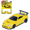 Coche de colección Majorette Toyota Supra 1995 amarillo con alerón negro