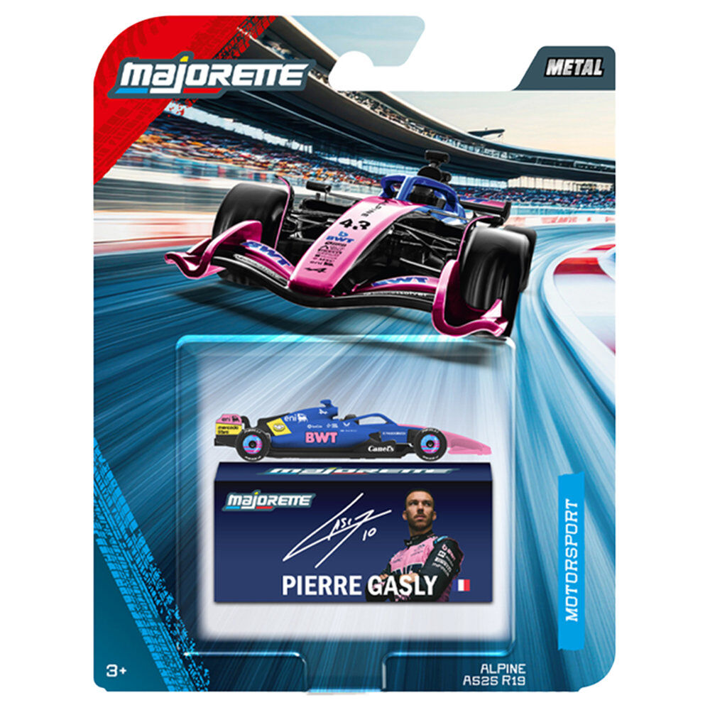 Coche F1 Alpine Motorsport Deluxe de Majorette en azul y rosa - 2