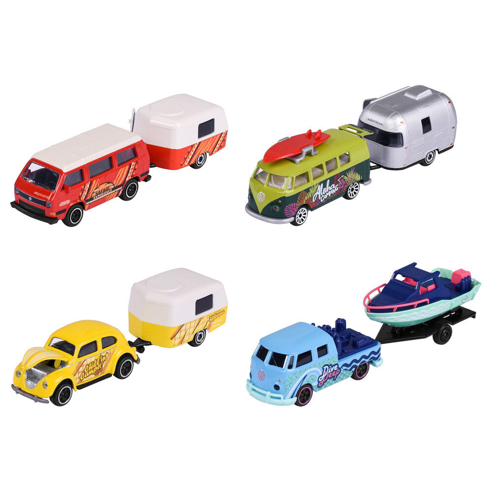 Coche Volkswagen Majorette con remolque surtido - 2