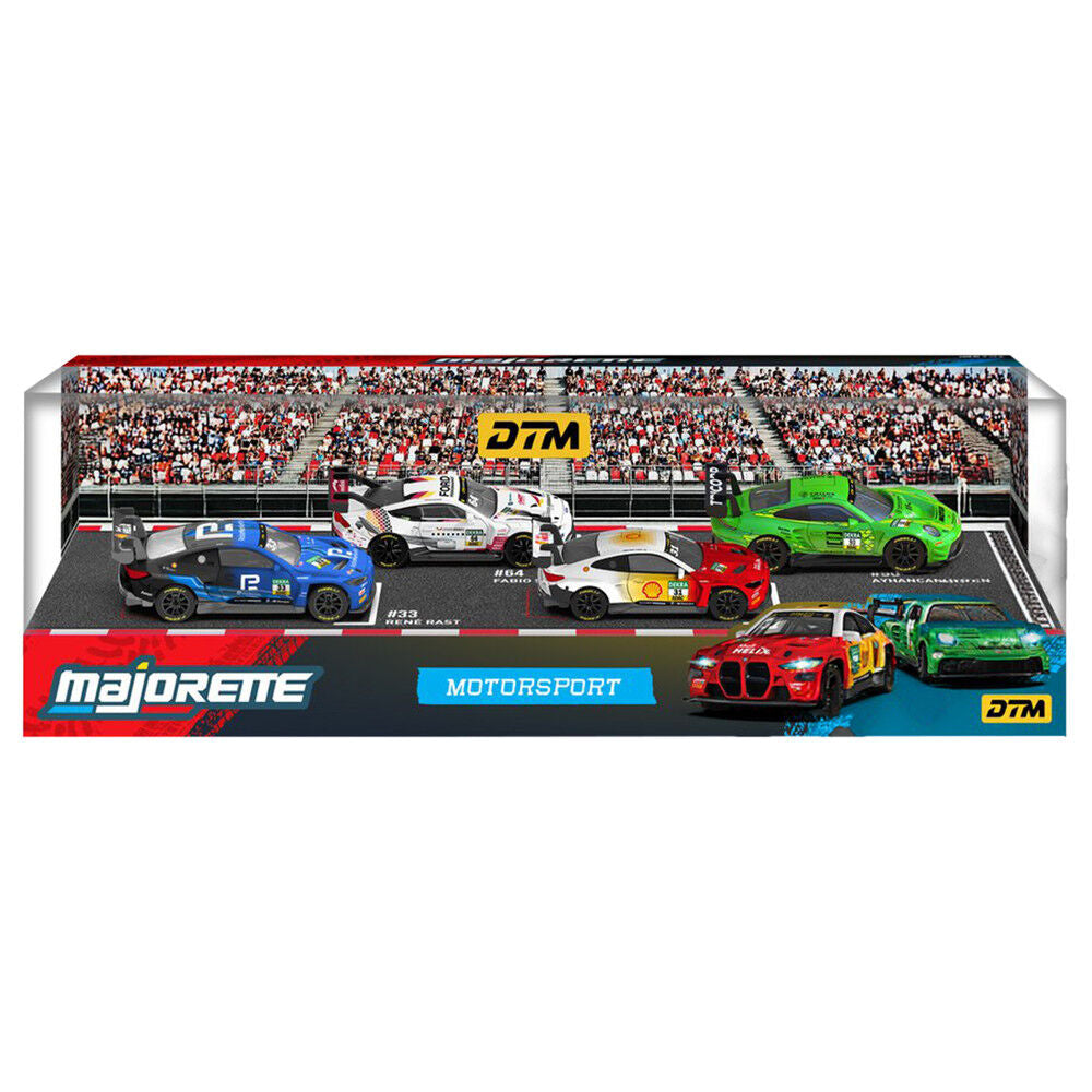 Set MAJORETTE Motorsport DTM con cuatro coches de competición - 2