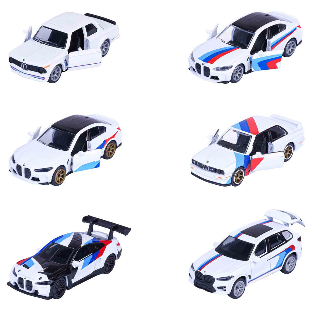 Coche BMW M3 Majorette blanco de metal - 3