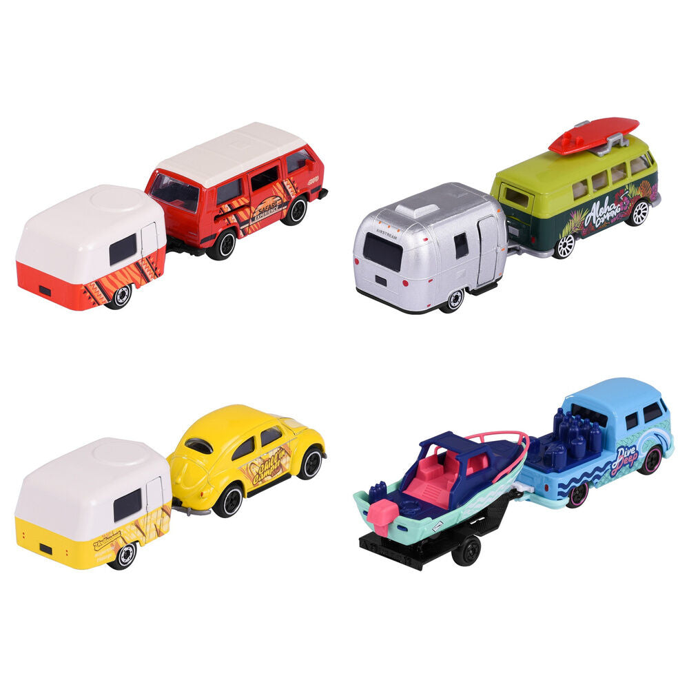 Coche Volkswagen Majorette con remolque surtido - 3