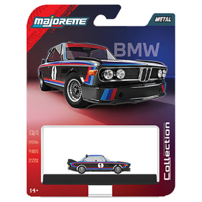 Coche de colección Majorette BMW 3.0 CSL 1975 negro con franjas de carreras - 3