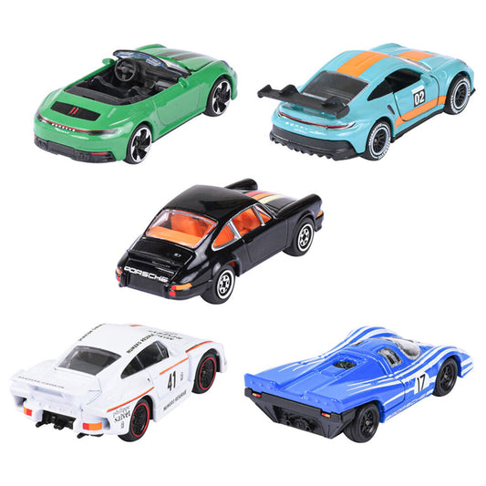 Set MAJORETTE de cinco coches Porsche en varios colores - 8