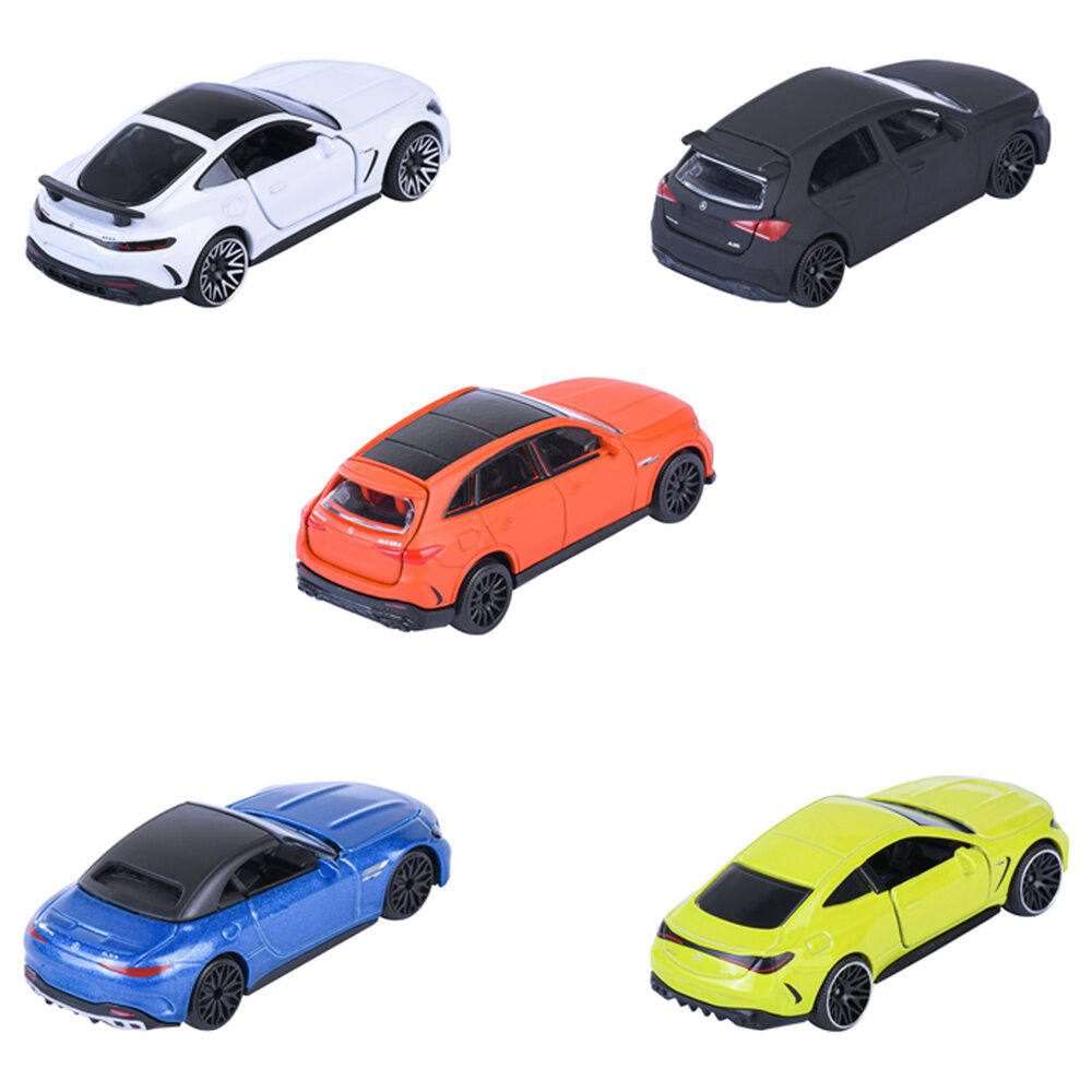 Set MAJORETTE de cinco coches Mercedes-AMG de colores variados - 3