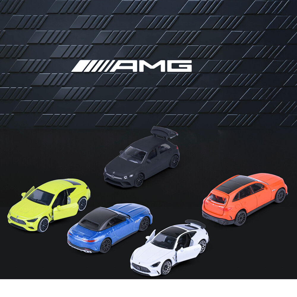 Set MAJORETTE de cinco coches Mercedes-AMG de colores variados - 10