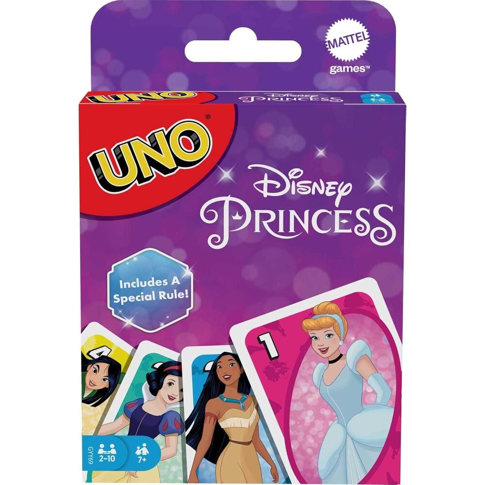 Juego de cartas UNO Disney Princess de Mattel