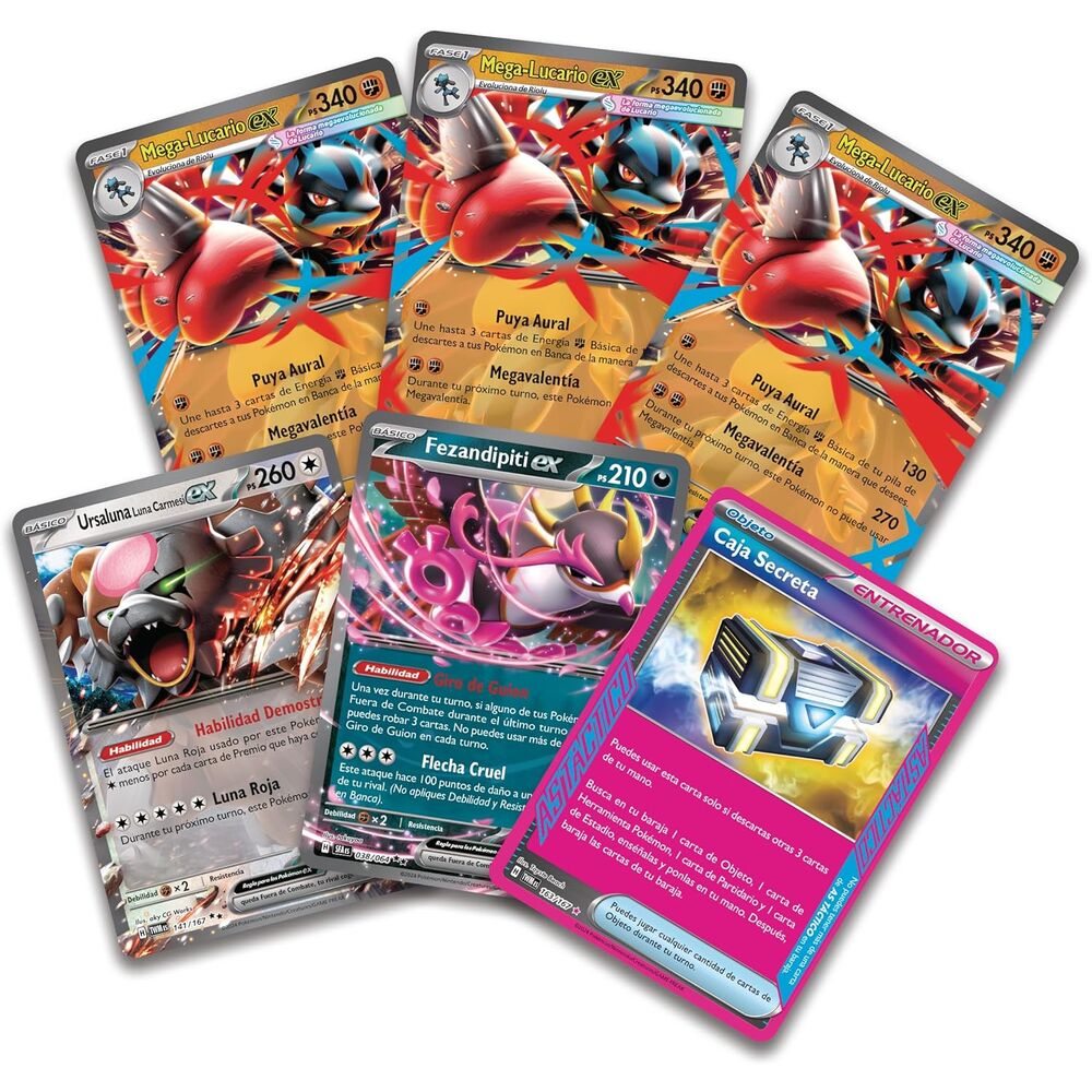 Baraja Combate de Liga de Mega-Lucario ex de Pokémon JCC - 5