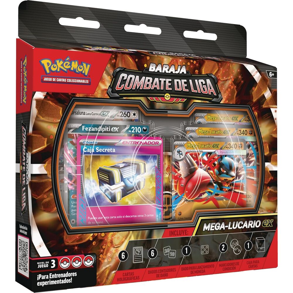 Baraja Combate de Liga de Mega-Lucario ex de Pokémon JCC - 7