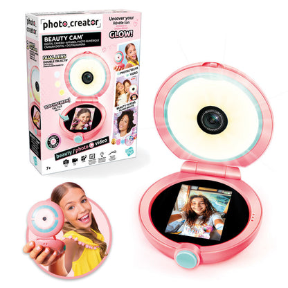 Cámara Beauty Photo Creator rosa de CANAL TOYS con doble objetivo y pantalla táctil