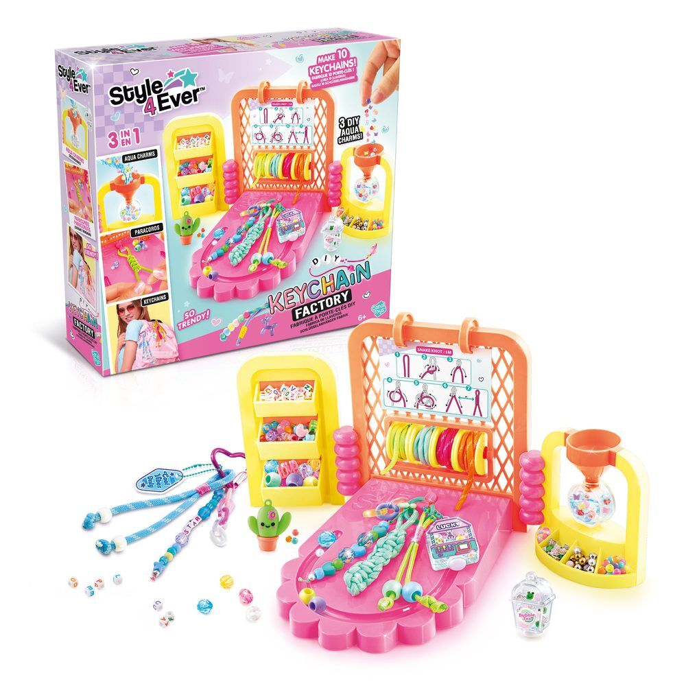 Fábrica de Llaveros Style 4Ever con cuentas y cordones de colores