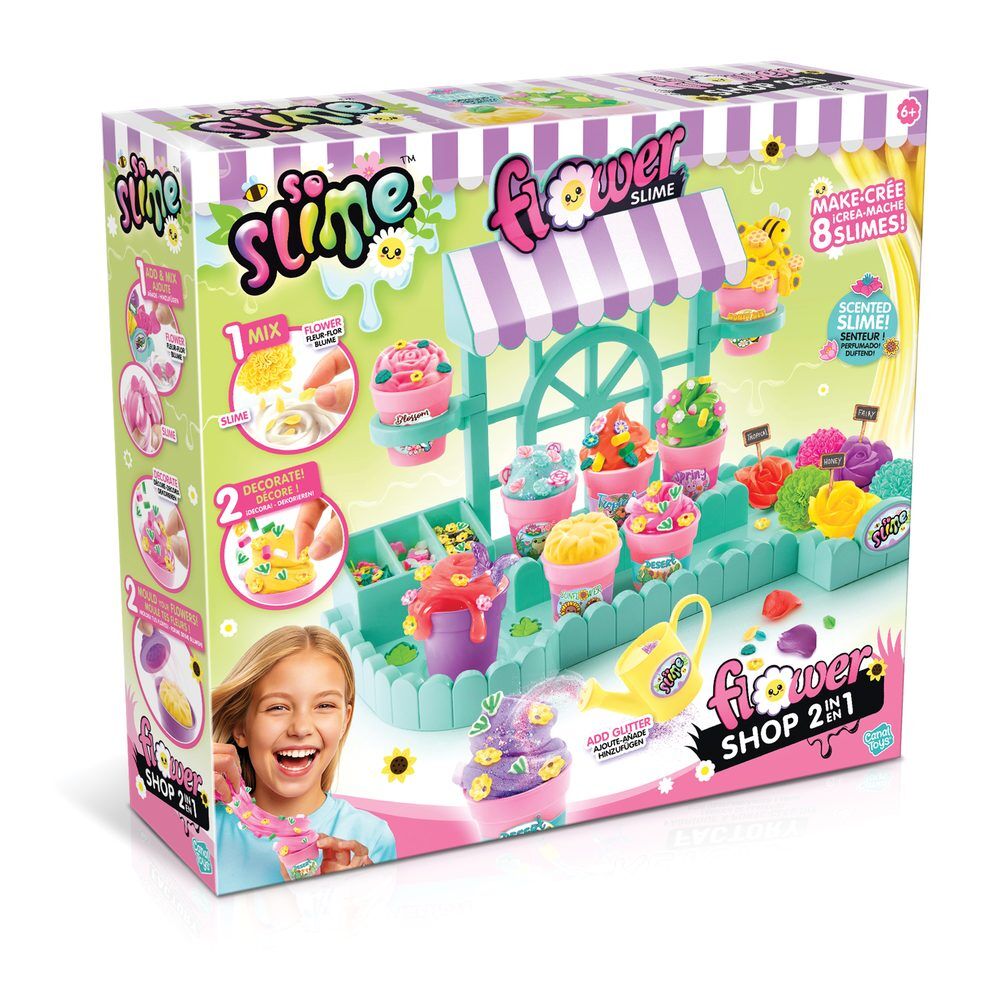 Set CANAL TOYS Flower Shop para crear y decorar slimes con flores