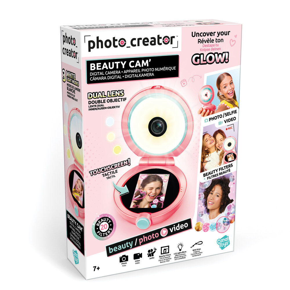 Cámara Beauty Photo Creator rosa de CANAL TOYS con doble objetivo y pantalla táctil - 2