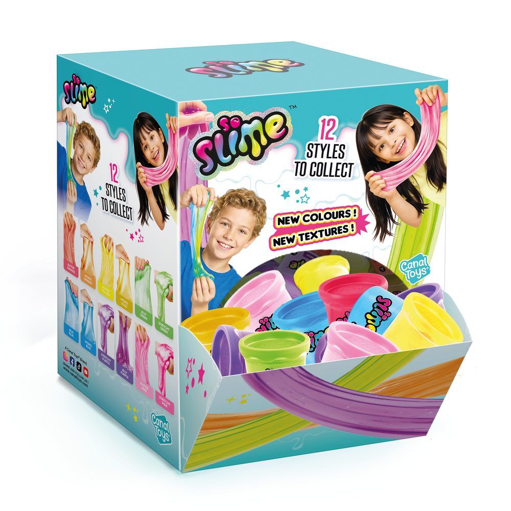 Botes de slime CANAL TOYS de colores y distintas texturas - 2