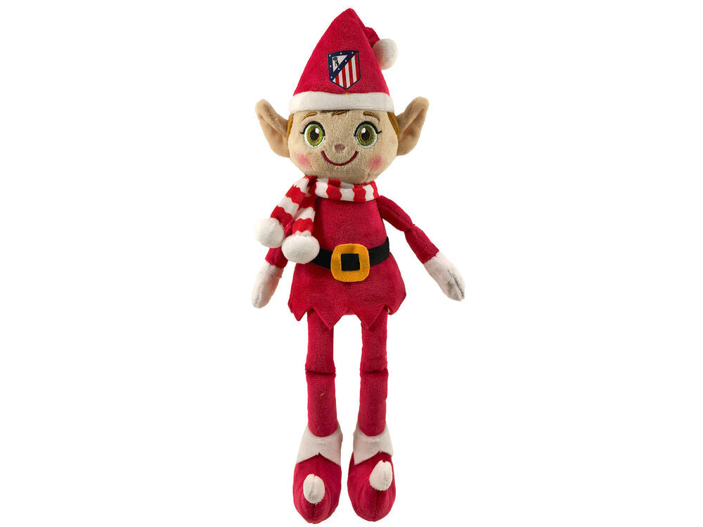 Peluche elfo de Navidad del Atlético de Madrid de 35 cm