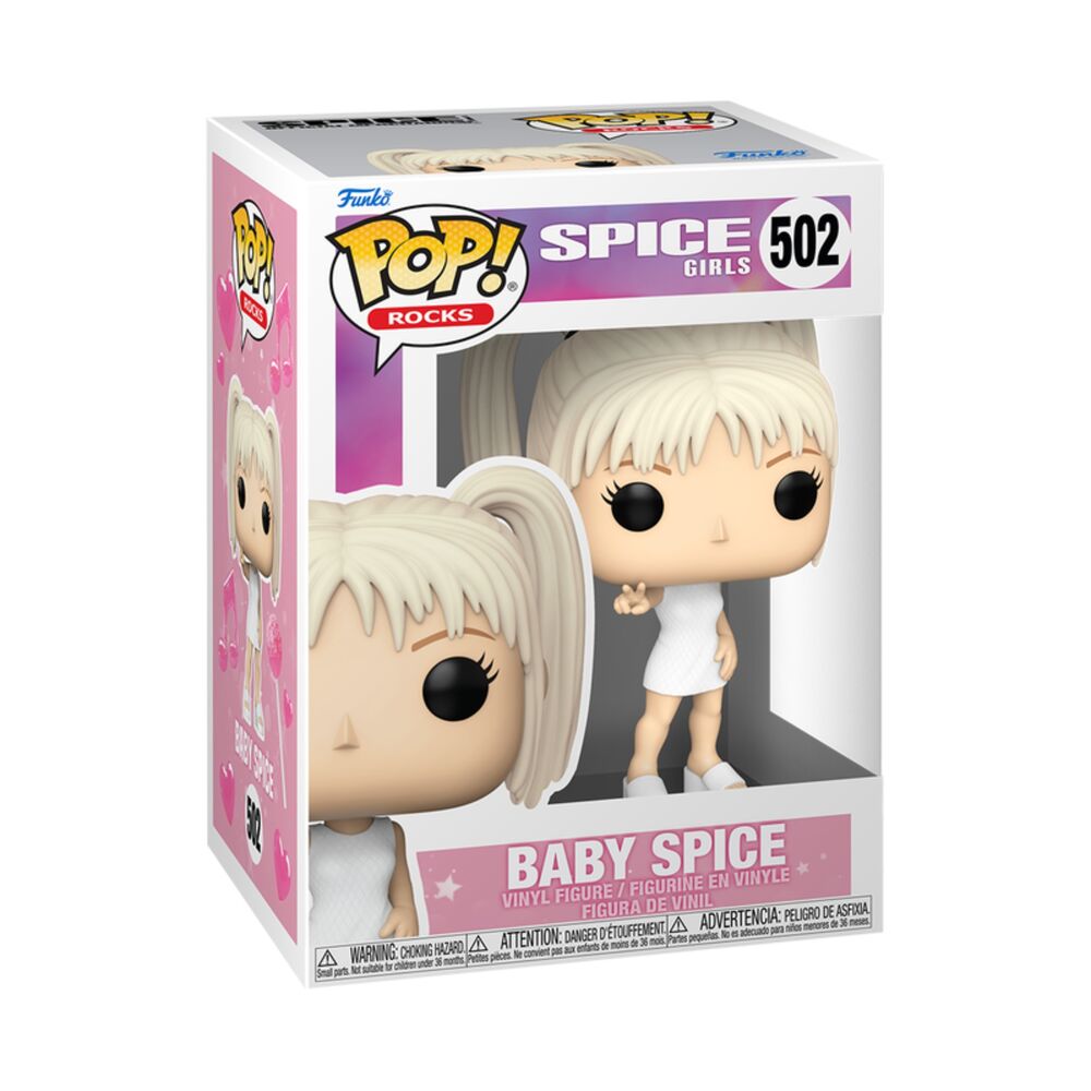 Figura Funko POP! de Baby Spice con vestido blanco y coletas rubias - 2