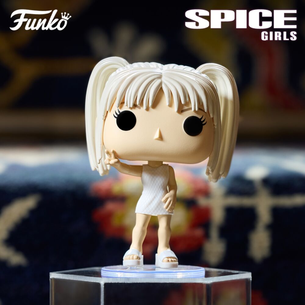 Figura Funko POP! de Baby Spice con vestido blanco y coletas rubias - 3