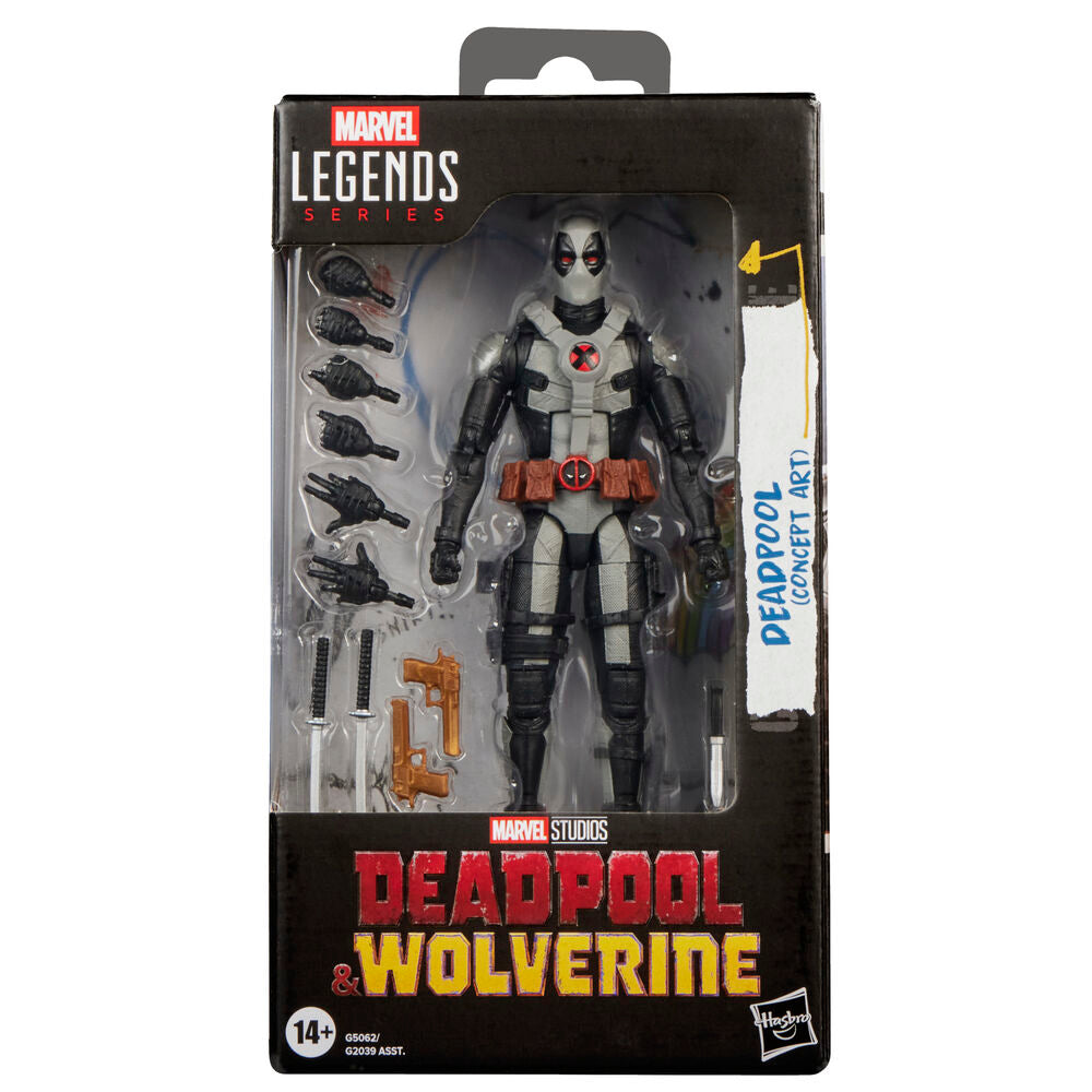 Figura Deadpool Concept Art Marvel Legends de 15 cm con accesorios - 11