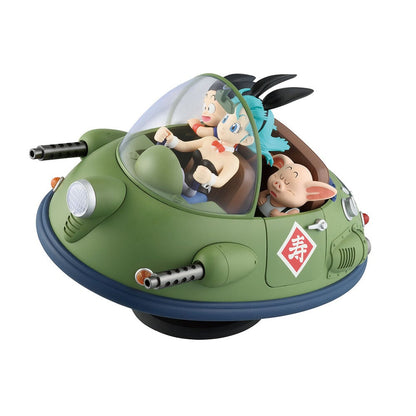 Figura Ichibansho de Goku, Bulma y Oolong en vehículo volador