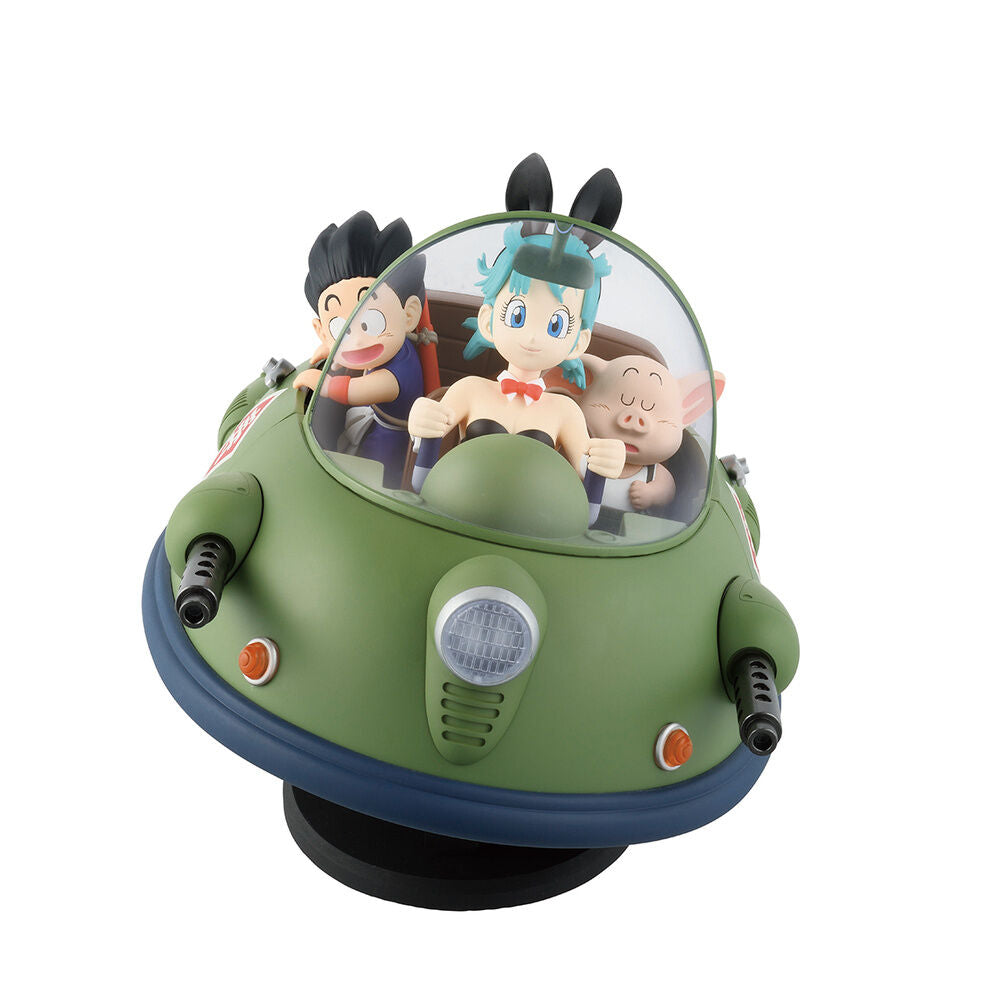 Figura Ichibansho de Goku, Bulma y Oolong en vehículo volador - 2
